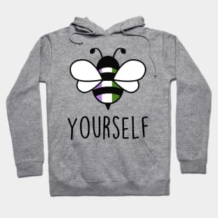 Cute Bee YourSelf Genderqueer Bee Gay Pride LGBT Rainbow Gift Hoodie